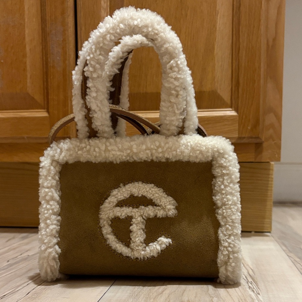 Telfar x UGG Roasted Chestnut Shearling Shopping Bag